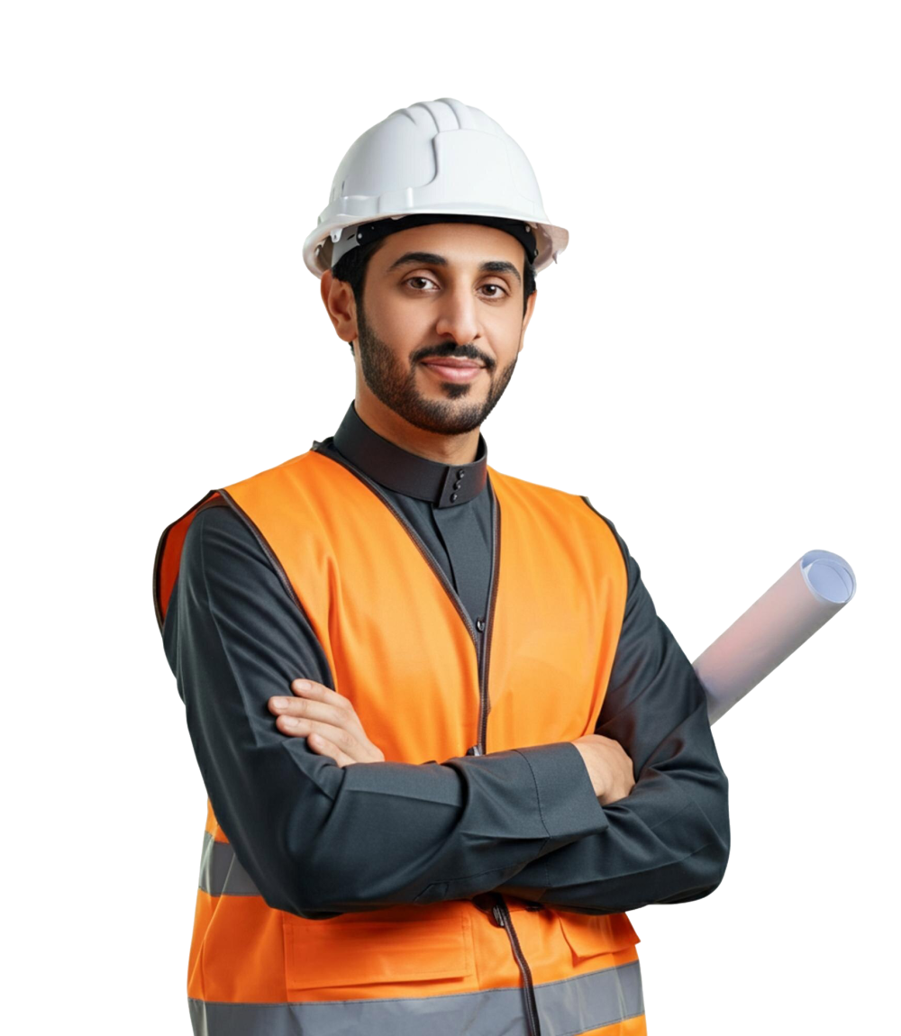 arabic-worker-isolated-transparent-background
